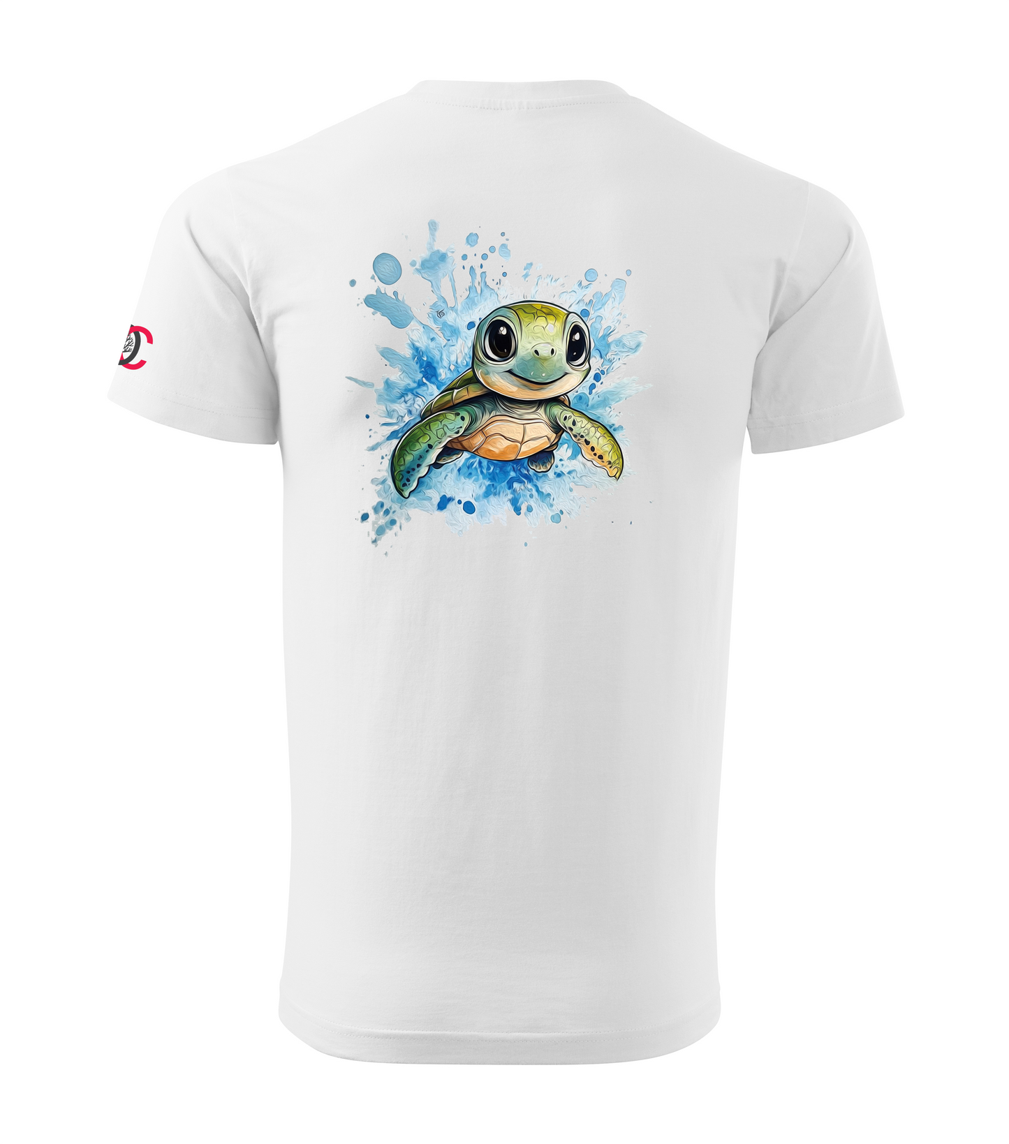 White T-shirt with turtle design