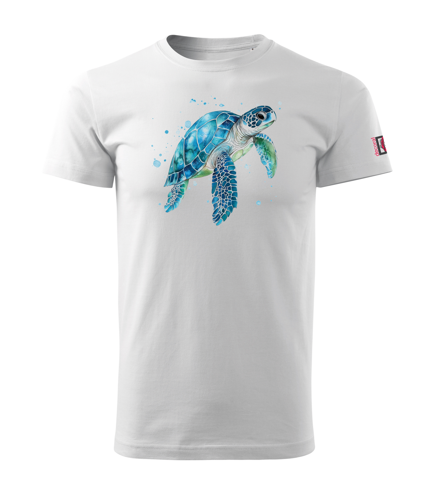 White T-shirt with turtle design