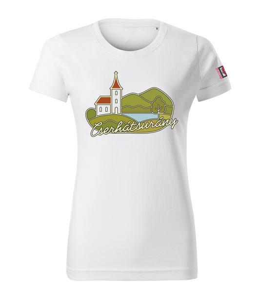 White T-shirt with Cserhatsurany design